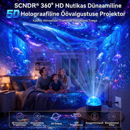 Ametlik pood | 🦖🌌 SCNDR® 360° nutikas holograafiline tähistaeva projektor (HD Smart Dynamic 5D)
