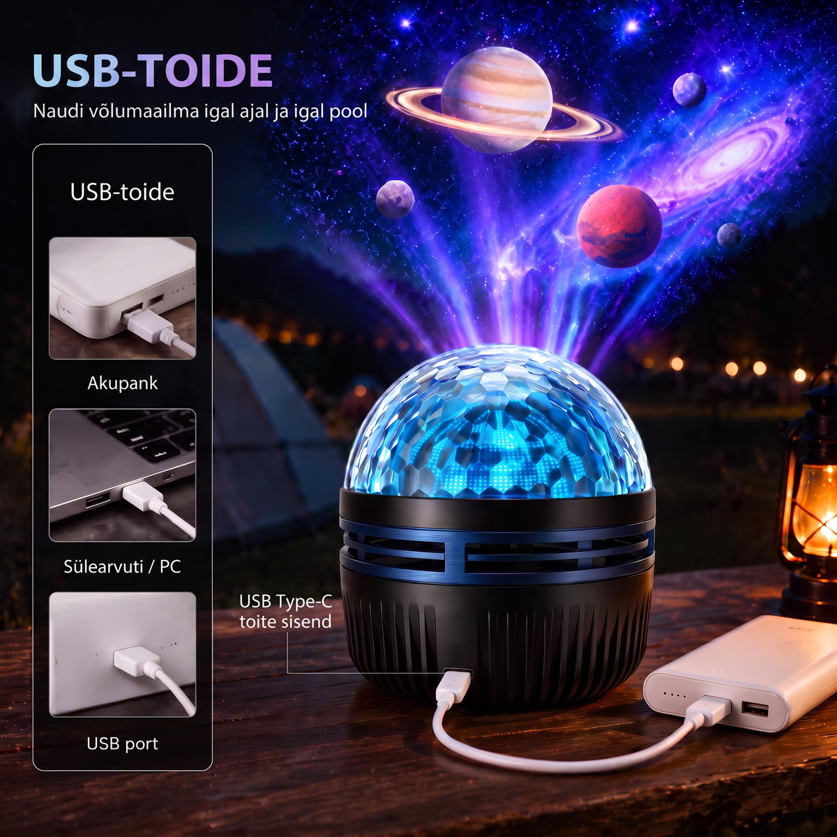 Ametlik pood | 🦖🌌 SCNDR® 360° nutikas holograafiline tähistaeva projektor (HD Smart Dynamic 5D)